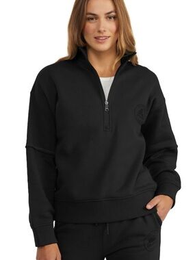 PAJAR Pearson Essential Fit Half-Zip cropped Sweatshirt *black*